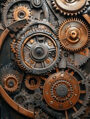 Social Commerce on the Mechanism of Metal Cogwheels.