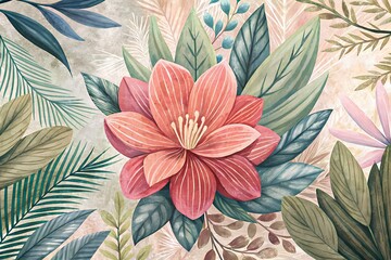 Enchanting Watercolor Floral Pattern – A Seamless Fusion of Vintage Elegance and Modern Charm