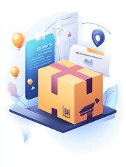 Delivery abstract concept vector illustration. Order list, express mail delivery service, online shopping website, international shipping cost, customer information, buy goods abstract metaphor.