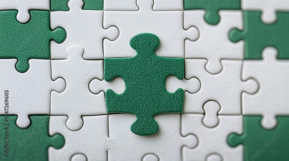 Aufkleber assembly of puzzle pieces symbolizing esg principles and collaboration for progress