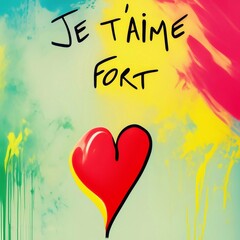 carte de vœux pour la Saint Valentin