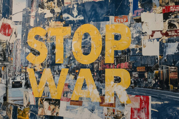 Fototapeta premium Stop War in Contemporary Art