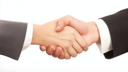 Obraz premium Professional handshake capturing collaborative spirit, signaling successful business partnership with trust and shared commitment in corporate environment