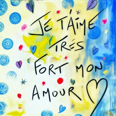 Carte de vœux pour la Saint Valentin en France