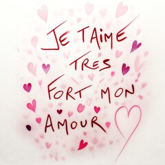 carte de vœux pour la Saint Valentin