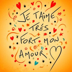 carte de vœux pour la Saint Valentin