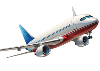 Fototapeta premium airplane isolated on white background