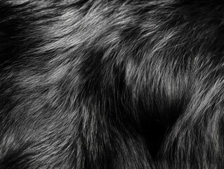 Close-up of soft, fluffy animal fur with fine details and light reflecting off.