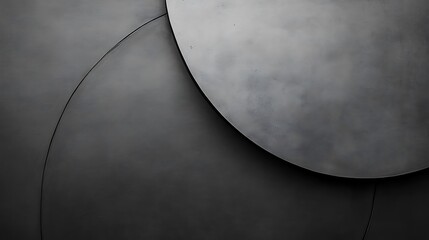 Metallic circles, overcast sky. Abstract background