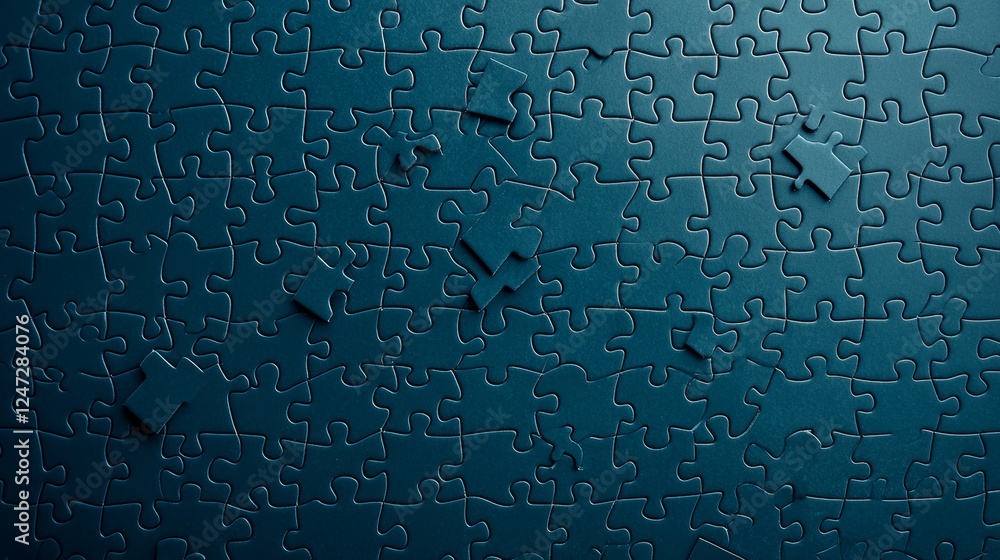 Aufkleber abstract puzzle design with emphasis on esg concepts and themes