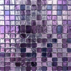 mosaic tile of violet and violet color, square image.