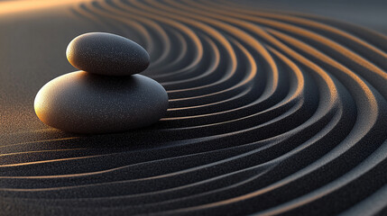 A pebble dropped into calm water, creating ripples that symbolize the beginning of a chain reaction, representing the spread and growth of innovative ideas from a single origin, modern and bright tone