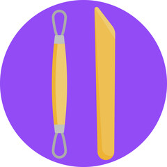 A set of essential tools used for shaping, carving, and detailing clay in pottery.