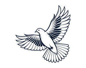 Obraz premium Dove Bird vector 