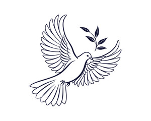 Obraz premium Dove Bird vector 