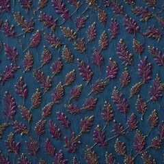 Fototapeta premium Stitched Fabric Patterns with Glitter Textured
