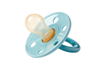Cute blue pacifier for infants and toddlers, cut out