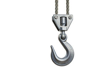 Heavy duty hook for lifting equipment, cut out