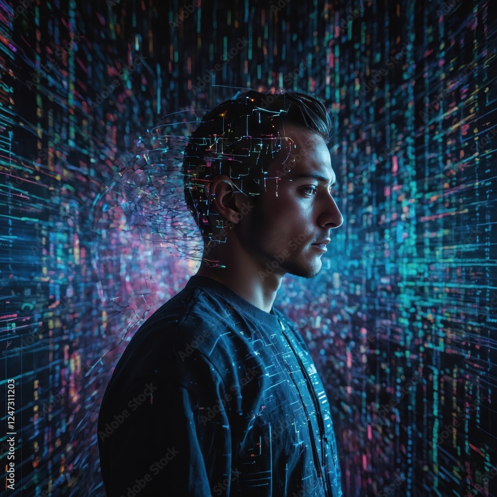 Aufkleber exploring the effects of information overload on individuals in a digital age of constant data strea