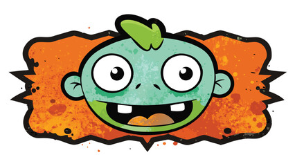 Grunge Background with Cartoon Sketch Texture Illustrator Artwork