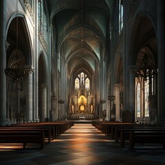 Obraz premium Cathedral Interior