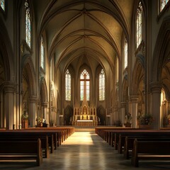 Fototapeta premium Grand Interior of Place of Worship