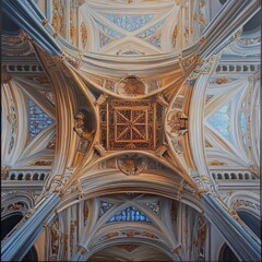 Obraz premium Ornate Church Ceiling Architecture