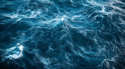 Fototapeta premium Ocean waves texture, stormy sea