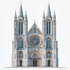 Obraz premium Magnificent gothic cathedral facade stands tall