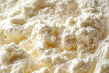 Obraz premium Rich and creamy texture of homemade butter showcases the art of traditional butter making, inviting culinary enthusiasts to explore flavors