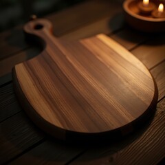 High-Quality Wooden Chopping Board for Culinary Use, wooden cutting board, Generative AI