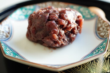 ゆで小豆　粒あん　クローズアップ