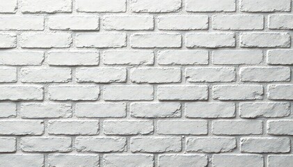 Fototapeta premium Clean, uniform, light gray bricks, subtle mortar lines, minimal, grey brick wall, background