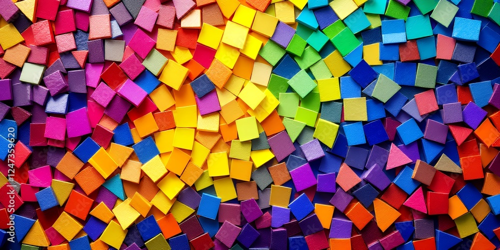 Poster a colorful mosaic representing diversity and inclusion for pride month celebration of diversity and 