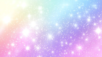 Obraz premium Pastel rainbow star background