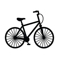 Obraz premium Simple Silhouette of a Bicycle