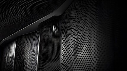 Perforated metal wall, interior design