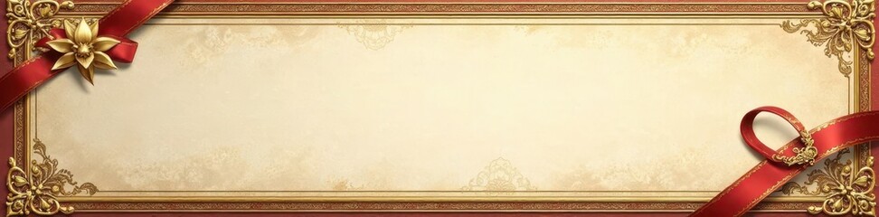 Classic certificate with ornate border and gold foil details, foil, document