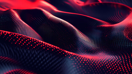 Neon noir: abstract black and red carbon fiber vector design for high-quality mobile wallpaper and website backdrop. Neon Noir Aesthetics. Illustration