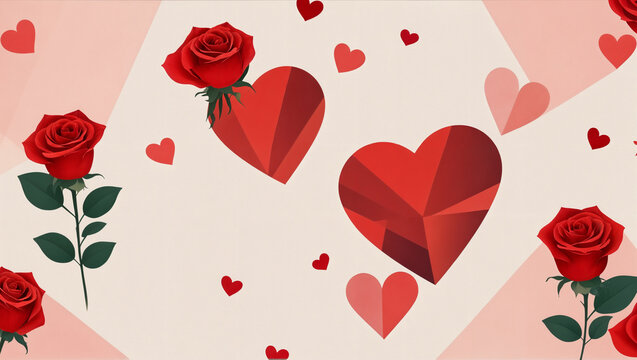 Rosas en D&iacute;a de San Valent&iacute;n, el D&iacute;a del amor y la Amistad