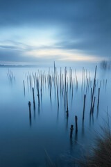 sunrise over the lake