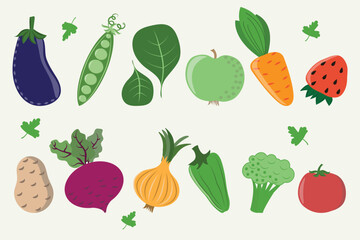 Healthy food, different vegetables, colorful vegetables