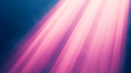 Fototapeta premium Pink light rays, dark background, abstract