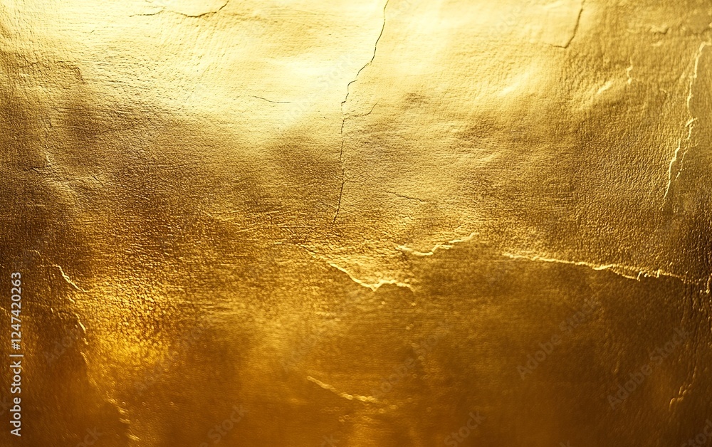 Poster stunning gold abstract texture with a soft metallic glow and high-resolution reflective finish ideal