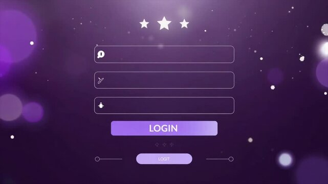 abstract digital login screen 