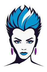 Modern punk quiff hairstyle for the inner rocker pink style 2000s