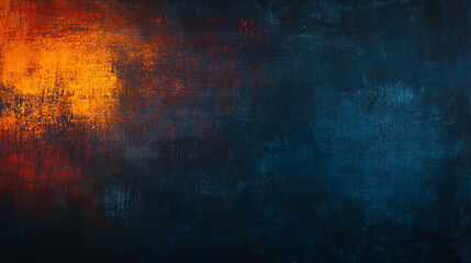 Obraz premium A dark textured background displaying shades of blue, red, orange, and yellow.