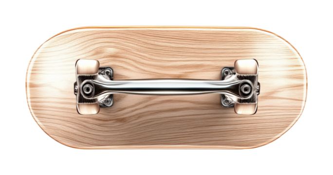 Skateboard tricks showcase urban park action isolated on transparent background