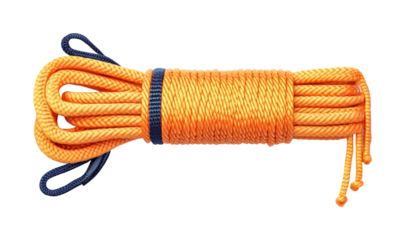 Rope handling techniques outdoor setting nature safety isolated on transparent background