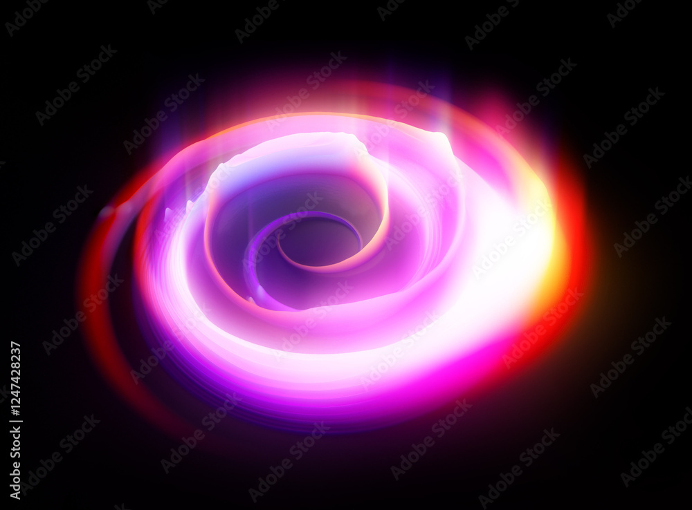 Canvas Prints glow swirl light effect. circular lens flare. abstract rotational lines. power energy element. lumin